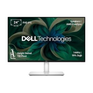 Dell S2425HSM 24"/60.45cm FHD Monitor|Ash White|144Hz Refresh|99% Srgb, 300 cd/m2 Brightness|IPS Panel, 1ms| Contrast 1500:1| 2xHDMI, Built-in 3W Dual Speakers|Warranty 3 Years, Ergonomic|AMD FreeSync
