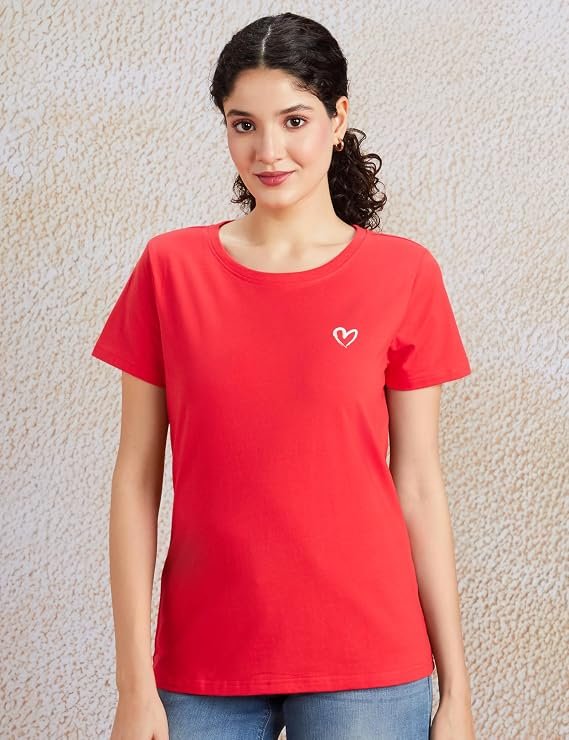 Symbol Women's Cotton Stretch Regular Fit Round Neck Sleeveless T-Shirt (Available in Plus Sizes) - Image 3
